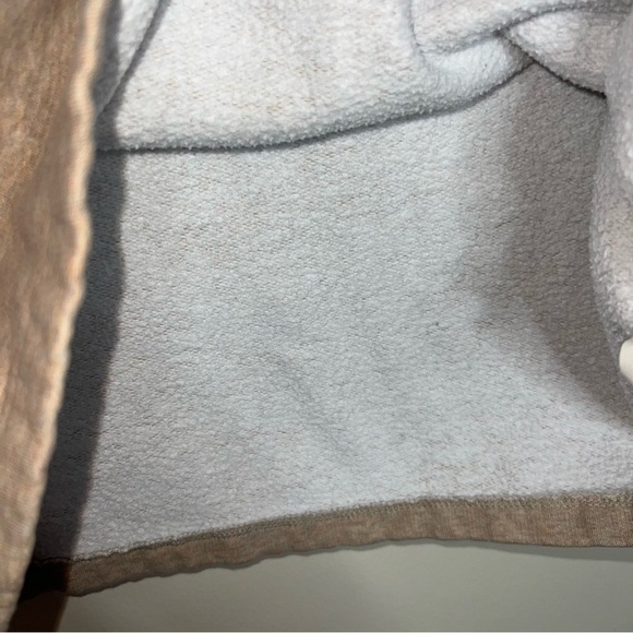 Woolrich Pullover 1/4 Zip Sweater Oatmeal with Elbow Patches Men’s Size Large - Picture 7 of 13